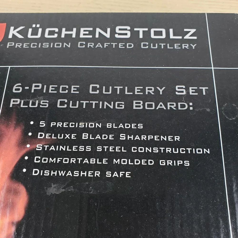 Kuchenstolz 6-Piece Cutlery Set Cutting Board NWT